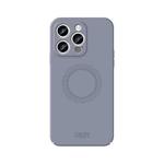 For iPhone 15 Pro Max MOFI Qin Series Magsafe Skin Feel All-inclusive Silicone Phone Case(Gray)