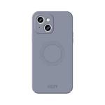 For iPhone 15 Plus MOFI Qin Series Magsafe Skin Feel All-inclusive Silicone Phone Case(Gray)