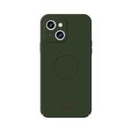 For iPhone 15 Plus MOFI Qin Series Magsafe Skin Feel All-inclusive Silicone Phone Case(Green)
