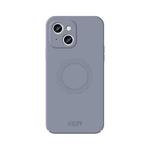 For iPhone 15 MOFI Qin Series Magsafe Skin Feel All-inclusive Silicone Phone Case(Gray)