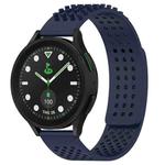 For Samsung Galaxy watch 5 Pro Golf Edition 20mm Holes Breathable 3D Dots Silicone Watch Band(Midnight Blue)