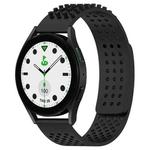 For Samsung Galaxy watch 5 Golf Edition 20mm Holes Breathable 3D Dots Silicone Watch Band(Black)