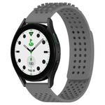 For Samsung Galaxy watch 5 Golf Edition 20mm Holes Breathable 3D Dots Silicone Watch Band(Grey)