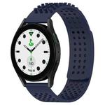 For Samsung Galaxy watch 5 Golf Edition 20mm Holes Breathable 3D Dots Silicone Watch Band(Midnight Blue)