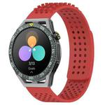 For Huawei Watch GT3 SE 22mm Holes Breathable 3D Dots Silicone Watch Band(Red)