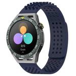 For Huawei Watch GT3 SE 22mm Holes Breathable 3D Dots Silicone Watch Band(Midnight Blue)