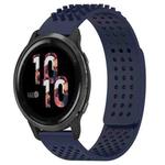 For Garmin Venu 2 22mm Holes Breathable 3D Dots Silicone Watch Band(Midnight Blue)