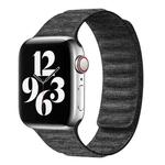 For Apple Watch 6 40mm Denim Magnetic Watch Band(Black)