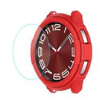 For Samsung Galaxy Watch6 Classic 43mm ENKAY Hat-Prince 2 in 1 TPU Armor Watch Case + 0.2mm 9H Tempered Glass Screen Protector(Red)