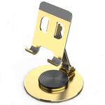 019 360 Degree Rotation Aluminum Alloy Desktop Phone Tablet Holder(Golden)