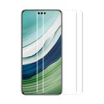 For Huawei Mate 60 Pro 2pcs ENKAY Hat-Prince Heat Bending Full Side Glue Tempered Glass Film(Transparent)