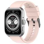 For OPPO Watch 4 Pro 22mm Solid Color Silicone Watch Band(Pink)