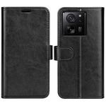 For Xiaomi 13T R64 Texture Horizontal Flip Leather Phone Case(Black)