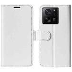 For Xiaomi 13T R64 Texture Horizontal Flip Leather Phone Case(White)