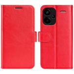 For Xiaomi Redmi Note 13 Pro+ R64 Texture Horizontal Flip Leather Phone Case(Red)