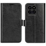 For Xiaomi 14 R64 Texture Horizontal Flip Leather Phone Case(Black)