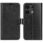 For Xiaomi Redmi Note 13 4G R64 Texture Horizontal Flip Leather Phone Case(Black)