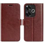 For Xiaomi Redmi Turbo 3 R64 Texture Horizontal Flip Leather Phone Case(Brown)