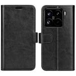 For Xiaomi 15 Pro R64 Texture Horizontal Flip Leather Phone Case(Black)