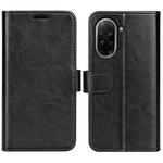 For Redmi A5 4G 173.3mm R64 Texture Horizontal Flip Leather Phone Case(Black)
