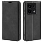 For Xiaomi Redmi Note 13 Pro 5G Retro-skin Magnetic Suction Leather Phone Case(Black)