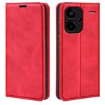 For Xiaomi Redmi Note 13 Pro+ Retro-skin Magnetic Suction Leather Phone Case(Red)