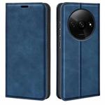 For Xiaomi Redmi A3 Retro-skin Magnetic Suction Leather Phone Case(Dark Blue)