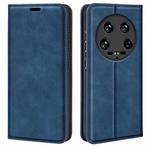 For Xiaomi 14 Ultra Retro-skin Magnetic Suction Leather Phone Case(Dark Blue)