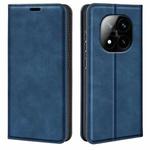 For Xiaomi Redmi Note 14 Pro+ 5G Retro-skin Magnetic Suction Leather Phone Case(Dark Blue)