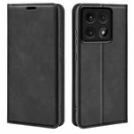 For Xiaomi 14T Retro-skin Magnetic Suction Leather Phone Case(Black)