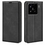 For Xiaomi 15 Retro-skin Magnetic Suction Leather Phone Case(Black)