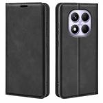 For Xiaomi Redmi Note 14 Pro 4G Retro-skin Magnetic Suction Leather Phone Case(Black)