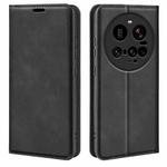 For Xiaomi 15 Ultra Retro-skin Magnetic Suction Leather Phone Case(Black)