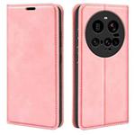 For Xiaomi 15 Ultra Retro-skin Magnetic Suction Leather Phone Case(Pink)
