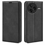 For Redmi K80 Pro / Poco F7 Ultra Retro-skin Magnetic Suction Leather Phone Case(Black)