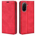 For Redmi A5 4G 173.3mm Retro-skin Magnetic Suction Leather Phone Case(Red)