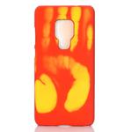 Paste Skin + PC Thermal Sensor Discoloration Case for Huawei Mate 20(Red yellown)