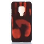 Paste Skin + PC Thermal Sensor Discoloration Case for Huawei Mate 20(Black red)
