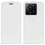 For Xiaomi 13T R64 Texture Single Vertical Flip Leather Phone Case(White)