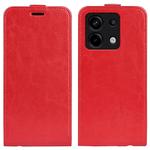 For Xiaomi Redmi Note 13 Pro R64 Texture Single Vertical Flip Leather Phone Case(Red)