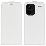 For Xiaomi Redmi Note 13 Pro+ R64 Texture Single Vertical Flip Leather Phone Case(White)