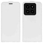 For Xiaomi 14 Pro R64 Texture Single Vertical Flip Leather Phone Case(White)