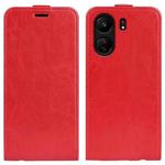 For Xiaomi Redmi Note 13C R64 Texture Single Vertical Flip Leather Phone Case(Red)