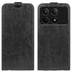 For Xiaomi Redmi K70E R64 Texture Single Vertical Flip Leather Phone Case(Black)