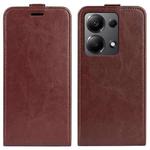 For Xiaomi Redmi Note 13 Pro 4G R64 Texture Single Vertical Flip Leather Phone Case(Brown)