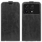 For Xiaomi Redmi K70 R64 Texture Single Vertical Flip Leather Phone Case(Black)