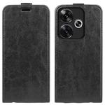 For Xiaomi Redmi Turbo 3 R64 Texture Single Vertical Flip Leather Phone Case(Black)