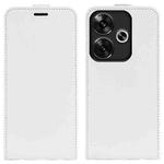 For Xiaomi Redmi Turbo 3 R64 Texture Single Vertical Flip Leather Phone Case(White)