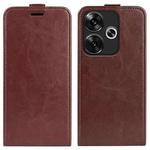 For Xiaomi Redmi Turbo 3 R64 Texture Single Vertical Flip Leather Phone Case(Brown)