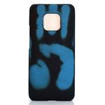 Paste Skin + PC Thermal Sensor Discoloration Case for Huawei Mate 20 Pro(Black blue)